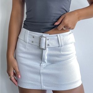 White Fox Mini Skirt